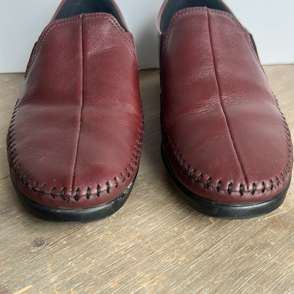 SAS Tripad Comfort Burgundy Leather Dream Loafers Shoes Slip-On Women's 8.5 W - Picture 7 of 16